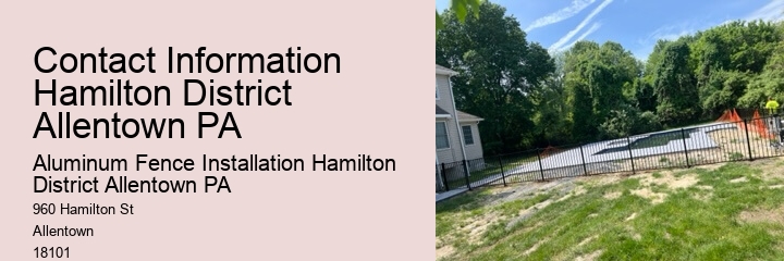 Contact Information Hamilton District Allentown PA